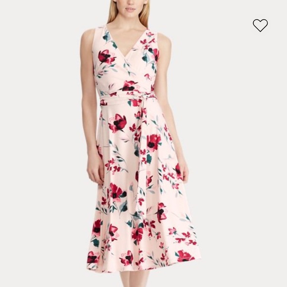 Ralph Lauren Size 4 “pale” pink floral dress - Picture 5 of 6